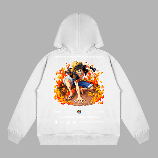 Sweat Luffy Flammes Ardentes