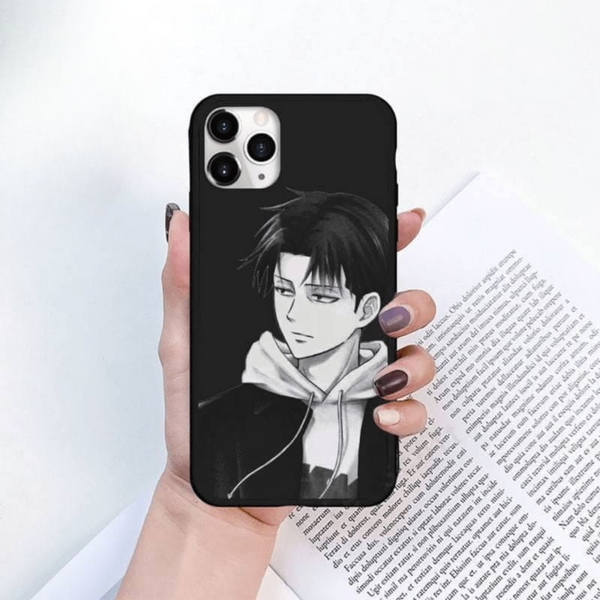 Coque iPhone Livaï Ackerman - Le Regard du Soldat Ultime