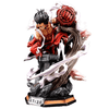 Luffy en Gear 4, bras recouvert de Haki, sculpture dynamique