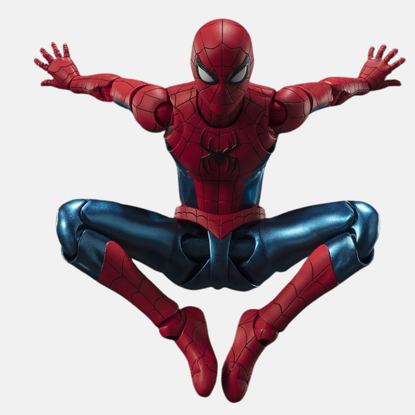 Figurine Spider-Man bleu métallisé et rouge