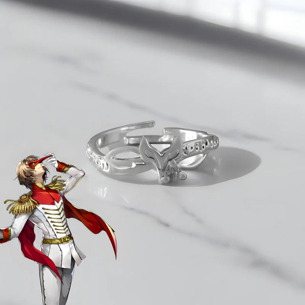 Bague Persona 5 sur fond clair avec reflets