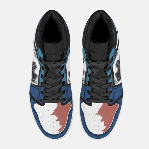 Vue arrière des baskets Sabo, montrant les détails sur le talon de la chaussure.