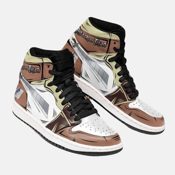 Vue arrière des baskets Tobi, montrant les détails sur le talon de la chaussure.