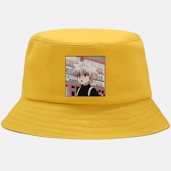 Bob jaune avec le portrait de Kirua Zoldyck