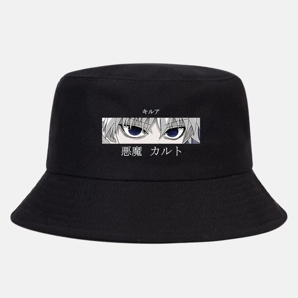 Bob noir avec les yeux de Kirua Zoldyck.