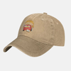 Casquette beige style "distressed" avec la broderie de Flash McQueen.