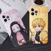 Collection de coques pour iPhone au style "chibi", montrant les modèles de Nezuko et Tanjiro (vendus séparément)