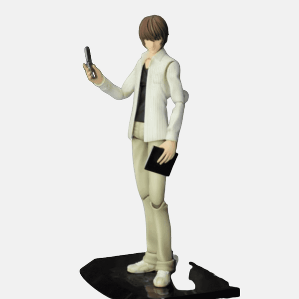 Figurine articulée Light Yagami (Kira) 20cm - Pose dynamique avec accessoires