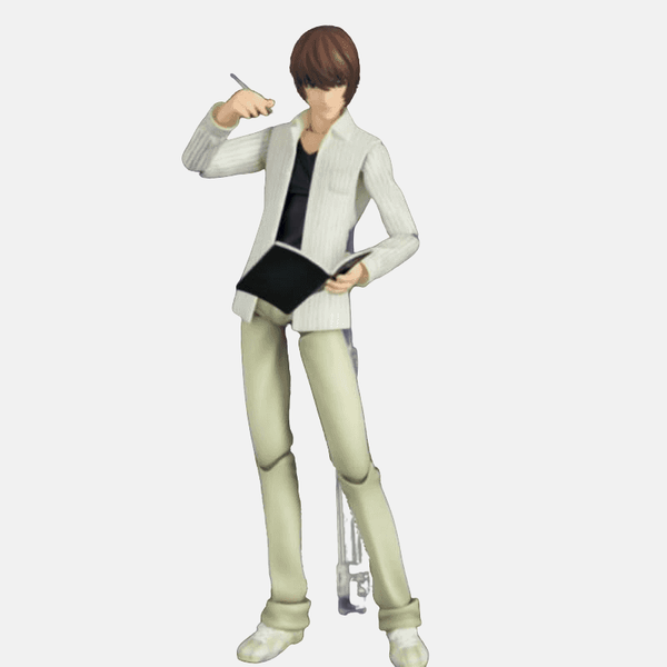 Figurine articulée Light Yagami (Kira) 20cm - Pose dynamique avec accessoires