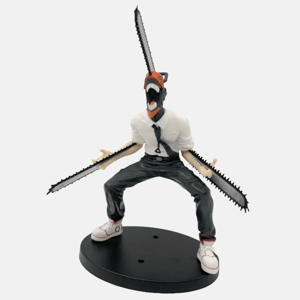 Figurine Denji Hybride Chainsaw Man 16cm - Pose de saut/combat avec tronçonneuses activées