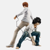 Figurine diorama Light Yagami et L Lawliet - Vue de face montrant l'interaction des personnages