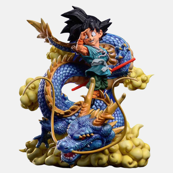Figurine diorama Son Goku enfant sur Shenron 15cm - Début de Dragon Ball Z