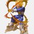 Figurine diorama Vegeta, Trunks et Son Goku 18cm - Pose de combat dynamique sur socle rocheux