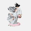 Vue de dos de la figurine mariage Goku et Chichi 25cm Dragon Ball Z.
