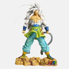 Figurine de Son Goku Super Saiyan 5 (SSJ5) de Dragon Ball AF, vue de face, avec sa fourrure grise et ses cheveux argentés longs.