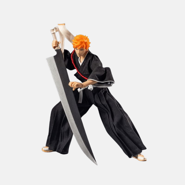 Vue de dos de la figurine Ichigo Kurosaki en Bankai.