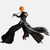 Figurine grand format de Ichigo Kurosaki en Bankai, tenant son sabre Tensa Zangetsu dans une pose de maîtrise, sur son socle.
