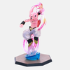 Figurine Kid Buu - Vue de profil accentuant le corps rose et l'aura