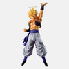 Figurine Vegeta - Vue de profil accentuant le signe M et l'aura de puissance SSJ2