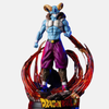 Figurine de Moro, le dévoreur de planètes (Dragon Ball Super), dans une pose dynamique avec des effets d'énergie rouge.