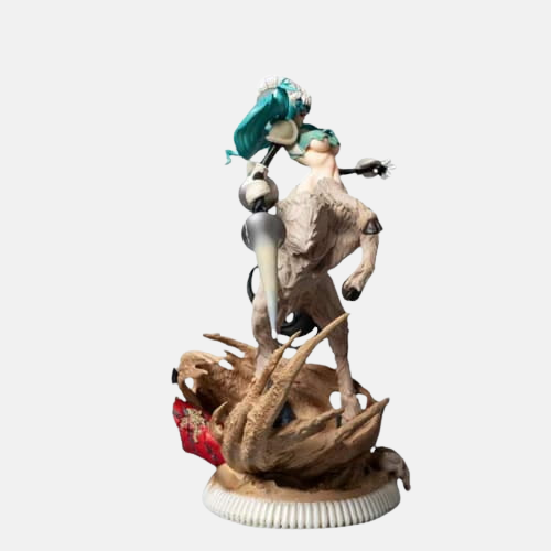 Vue de dos de la figurine de Nelliel en charge.