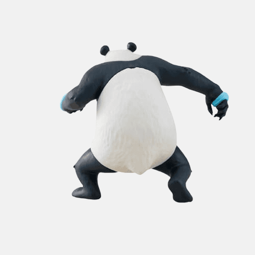 Gros plan sur le visage de Panda montrant sa détermination au combat