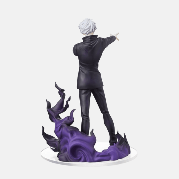 Figurine Gojo - Vue de profil accentuant le dynamisme de la pose d'invocation