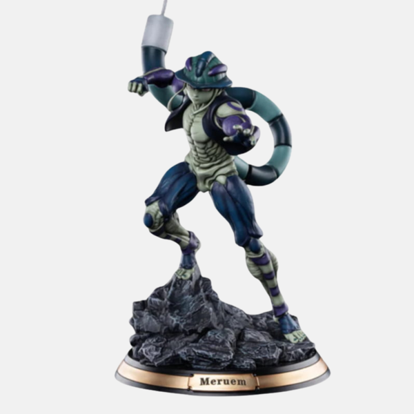 Figurine de Meruem (28cm), le Roi des Kimera Ants, vue de face, dans une posture puissante et dominante.