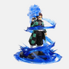 Figurine de Tanjiro Kamado de Demon Slayer exécutant le Dixième Mouvement du Souffle de l'Eau, le Dragon du Changement