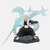 Figurine de Toshiro Hitsugaya de Bleach dans sa forme Bankai, Daiguren Hyōrinmaru, avec ses ailes et son dragon de glace.