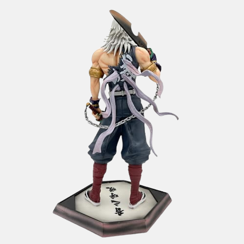 Vue de dos de la figurine de Uzui Tengen en action