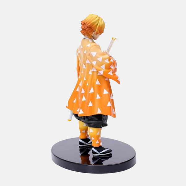 Vue de profil de la figurine Zenitsu Agatsuma de 16cm.