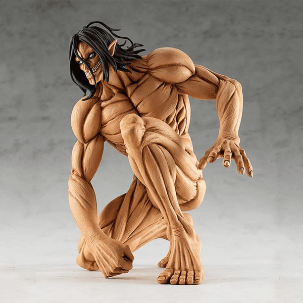 Figurine Eren Jäger transformation Titan, vue diagonale