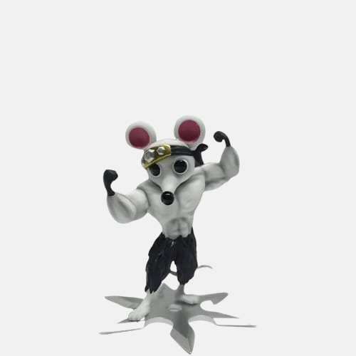 Figurine d'une Souris Shinobi de Tengen en pose "macho".
