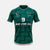 Vue de face du maillot de foot conceptuel d'Izuku Midoriya, montrant le design vert et le blason "One For All".