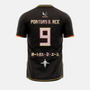 Vue de dos du maillot de foot de Portgas D. Ace, montrant le nom "ACE" et le numéro 9.
