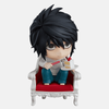 Mini-figurine L Lawliet Death Note - Détail de la posture et des expressions interchangeables