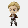 Figurine Nendoroid d'Erwin Smith de L'Attaque des Titans, en uniforme du Bataillon d'exploration avec une expression standard et sa cape.