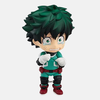 Nendoroid de Izuku Midoriya avec son visage en larmes, capturant un moment d'émotion intense.