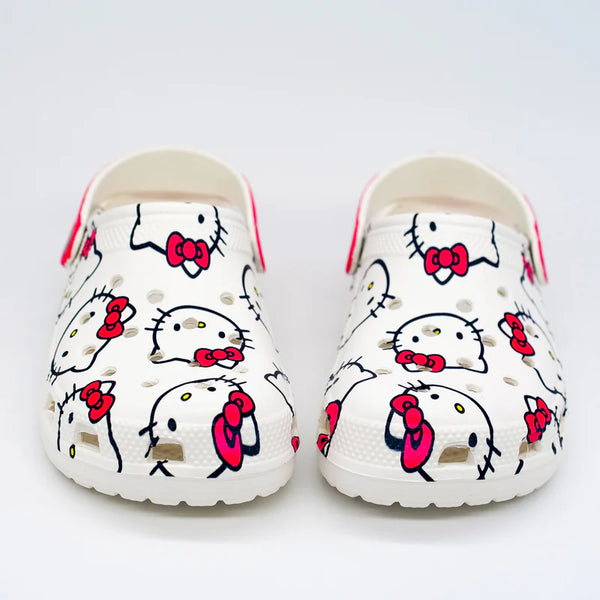 Zoom sur le motif Hello Kitty imprimé sur le dessus