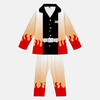Pyjama chemise et pantalon Rengoku Kyojuro Demon Slayer unisexe - Motif Haori flamme emblématique