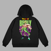 Sweat Broly Super Saiyan, version noire avec illustration de Broly en pleine puissance, univers Dragon Ball Super