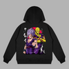 Sweat Gohan Beast et Piccolo Orange, version blanche avec illustration des deux guerriers en pleine puissance, univers Dragon Ball Super