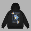Sweat noir Pokémon avec design collector Carapuce, Carabaffe et Tortank en évolution
