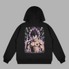 Sweat Vegeta Aura Maléfique noir avec illustration détaillée de Vegeta Dragon Ball