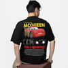 Vue arrière du T-shirt noir Flash McQueen.