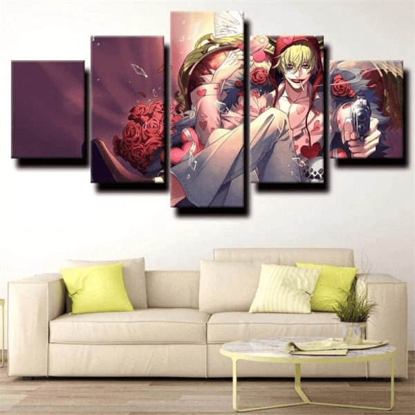 Tableau panoramique de Corazon accroché dans un salon, montrant son style artistique et son ambiance émouvante.