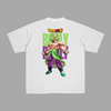 T-shirt Broly Super Saiyan, version blanche avec illustration de Broly en pleine puissance, univers Dragon Ball Super