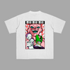 T-shirt Freezer Cell et Majin Boo, version blanche avec illustration des trois grands méchants de Dragon Ball
