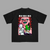T-shirt Freezer Cell et Majin Boo, version noire avec illustration des trois grands méchants de Dragon Ball